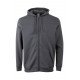 Sweat-shirt à capuche zippée BYRON unisexe MUKUA