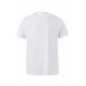 T-shirt coton LAKE unisexe manches courtes blanc MUKUA
