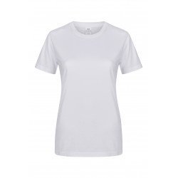T-shirt coton femme MELBOURNE manches courtes blanc MUKUA