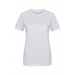 T-shirt coton femme MELBOURNE manches courtes blanc MUKUA
