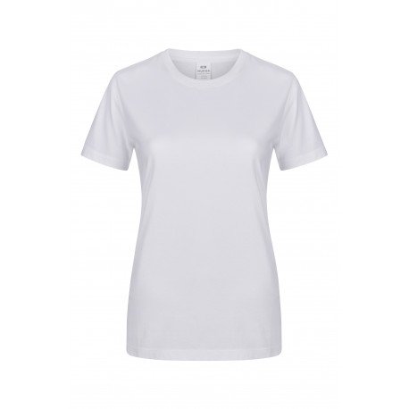 T-shirt coton femme MELBOURNE manches courtes blanc MUKUA