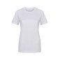 T-shirt coton femme MELBOURNE 155 grs manches courtes blanc MUKUA