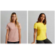 T-shirt coton femme MELBOURNE manches courtes blanc MUKUA