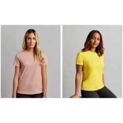 T-shirt coton femme MELBOURNE 155 grs  manches courtes couleur MUKUA