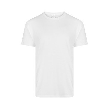 T-shirt polyester DERBY unisexe manches courtes blanc MUKUA