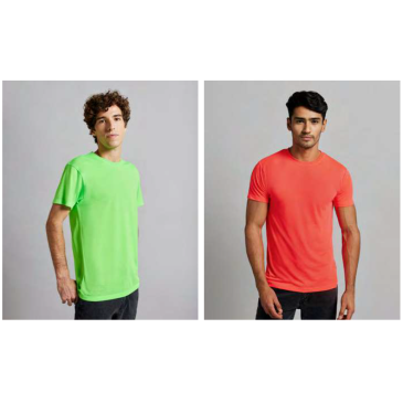 T-shirt polyester DERBY unisexe manches courtes couleur MUKUA