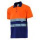 Polo bicolore manches courtes Haute Visibilité VELILLA 173