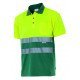 Polo bicolore manches courtes Haute Visibilité VELILLA 173