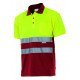 Polo bicolore manches courtes Haute Visibilité VELILLA 173