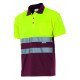 Polo bicolore manches courtes Haute Visibilité VELILLA 173
