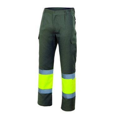 Pantalon doublé bicolore multipoches Haute Visibilité VELILLA 156