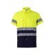 Chemise bicolore manches courtes Haute Visibilité VELILLA 142