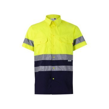 Chemise bicolore manches courtes Haute Visibilité VELILLA 142