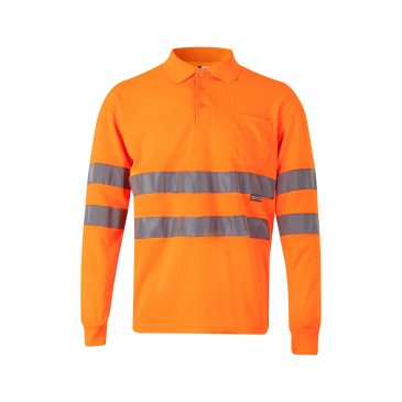 Polo manches longues Haute Visibilité VELILLA 174