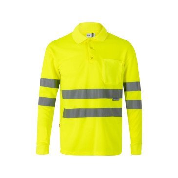 Polo manches longues Haute Visibilité VELILLA 174