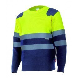 Pull bicolore Haute Visibilité VELILLA