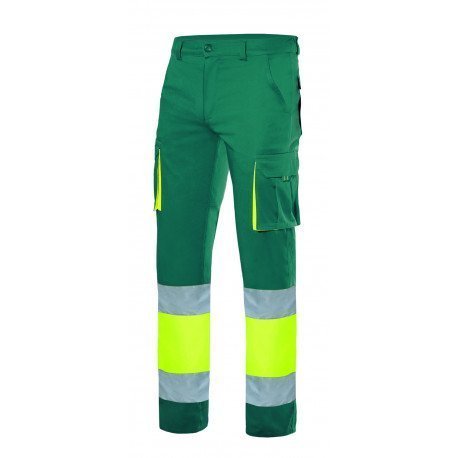 Pantalon stretch bicolore multipoches Haute Visibilité VELILLA Pantalon stretch bicolore multipoches Haute Visibilité VELILLA