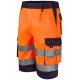 Bermuda bicolore multipoches Haute Visibilité VELILLA 303004