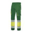 Pantalon 100% coton bicolore multipoches Haute Visibilité VELILLA