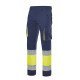 Pantalon 100% coton bicolore multipoches Haute Visibilité VELILLA 303007