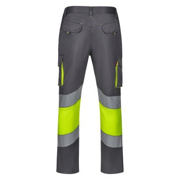 Pantalon stretch bicolore avec bande segmentée Haute Visibilité VELILLA 303008S