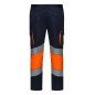 Pantalon stretch bicolore avec bande segmentée Haute Visibilité VELILLA