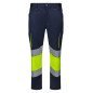 Pantalon stretch bicolore avec bande segmentée Haute Visibilité VELILLA