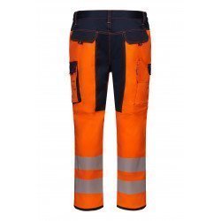 Pantalon stretch bicolore avec genouillères et bande segmentée Haute Visibilité VELILLA