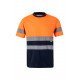 T-shirt technique bicolore manches courtes Haute Visibilité VELILLA 305506