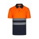 Polo bicolore manches courtes Haute Visibilité VELILLA 305504