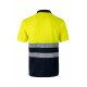 Polo bicolore manches courtes Haute Visibilité VELILLA 305504