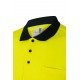 Polo bicolore manches courtes Haute Visibilité VELILLA 305504