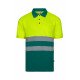 Polo bicolore manches courtes Haute Visibilité VELILLA 305504