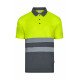Polo bicolore manches courtes Haute Visibilité VELILLA 305504