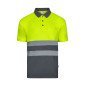 Polo bicolore manches courtes Haute Visibilité VELILLA