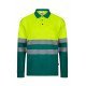 Polo bicolore manches longues Haute Visibilité VELILLA 305507