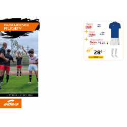 Pack LICENCE Rugby maillot RUCK + short HAKA + chaussettes TEAM ELDERA