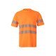 T-shirt coton manches courtes avec bande segmentée Haute Visibilité VELILLA 305508