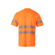 T-shirt coton manches courtes avec bande segmentée Haute Visibilité VELILLA 305508