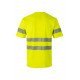 T-shirt coton manches courtes avec bande segmentée Haute Visibilité VELILLA 305508