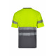 T-shirt coton bicolore manches courtes avec bande segmentée Haute Visibilité VELILLA 305509