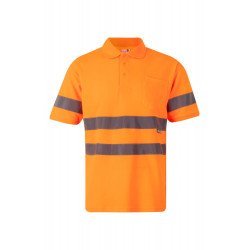 Polo coton manches courtes Haute Visibilité VELILLA 305512