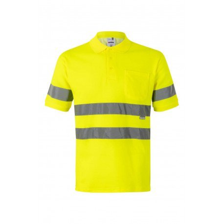 Polo coton manches courtes Haute Visibilité VELILLA 305512