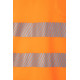 Polo coton manches courtes avec bande segmentée Haute Visibilité VELILLA 305522