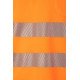 Polo coton manches courtes avec bande segmentée Haute Visibilité VELILLA 305522