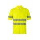 Polo coton manches courtes avec bande segmentée Haute Visibilité VELILLA 305522