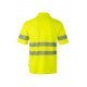 Polo coton manches courtes avec bande segmentée Haute Visibilité VELILLA 305522