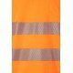 Polo coton manches longues avec bande segmentée Haute Visibilité VELILLA 305524