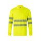 Polo coton manches longues avec bande segmentée Haute Visibilité VELILLA 305524