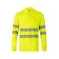Polo coton manches longues avec bande segmentée Haute Visibilité VELILLA